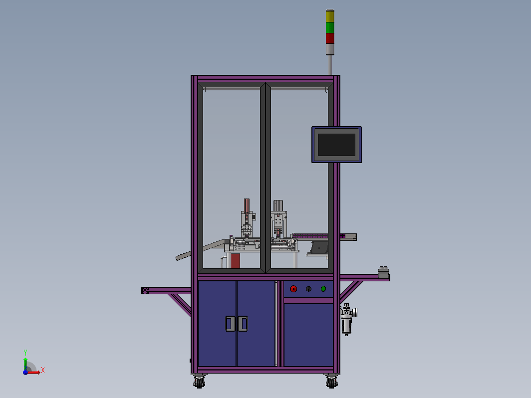 RJ45接口压合测试机3D