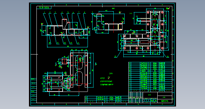 电机减速机驱动装置75KW CAD