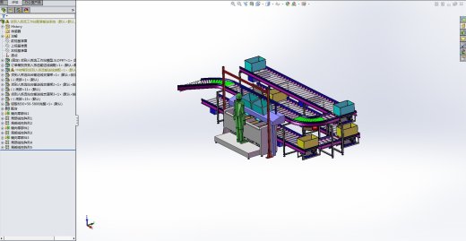货到人拣选工作站配套输送系统三维SW2014带参缩略图