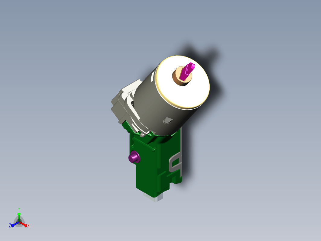 钥匙启动开关打火器点火锁三维Step无参