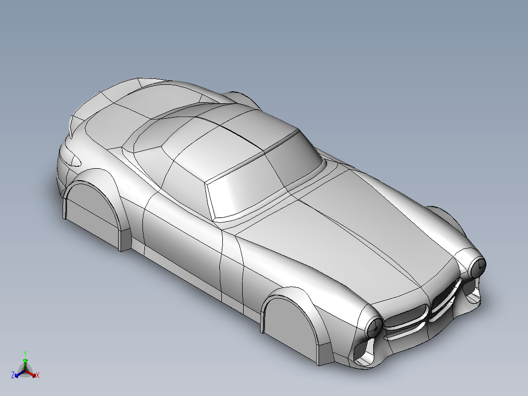 3D打印车身模型