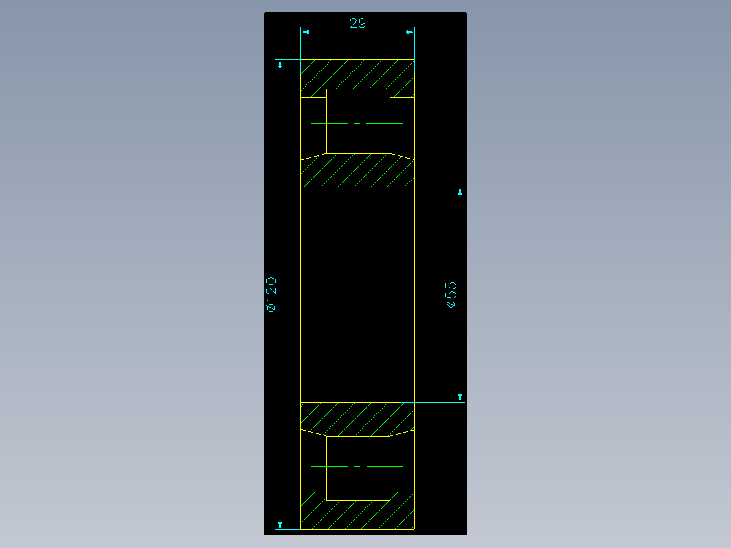 圆柱滚子轴承（GB283-87）NU311