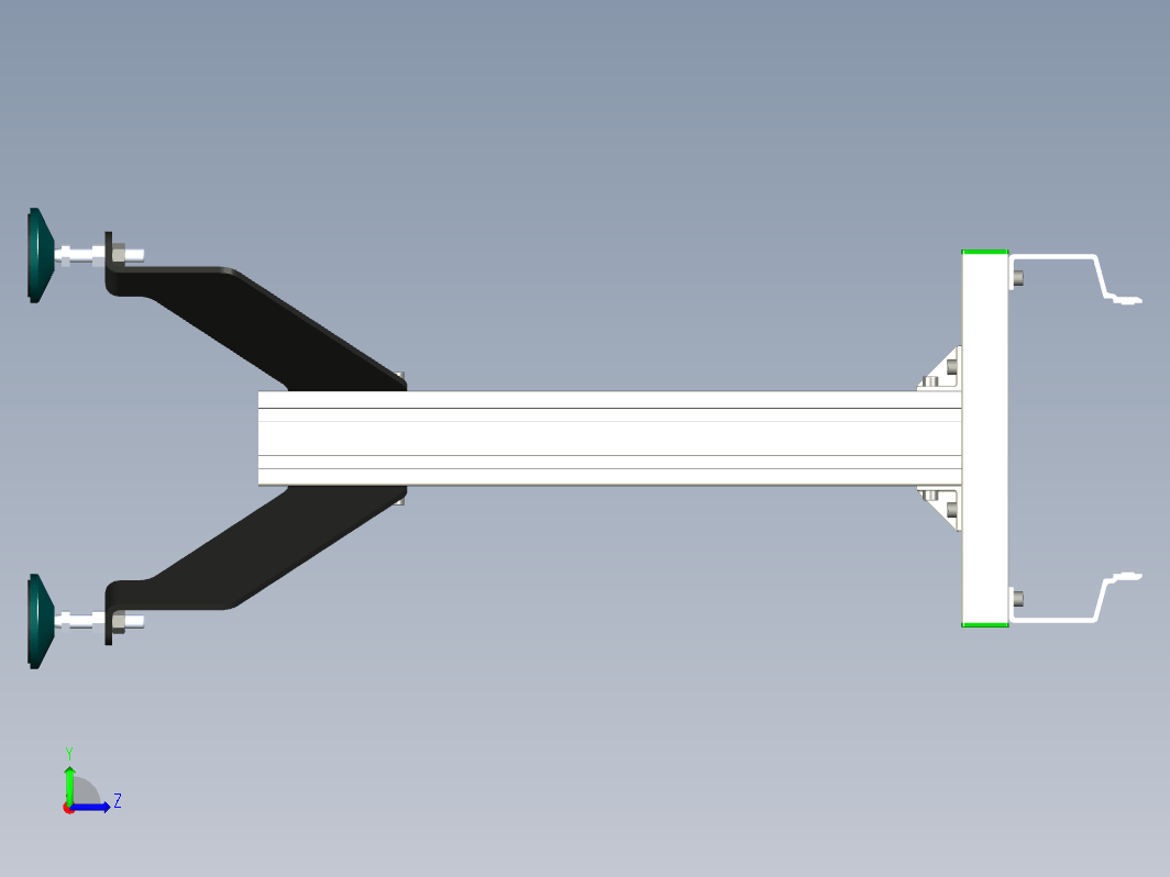 V3.0铝型材输送机可调节腿上站立