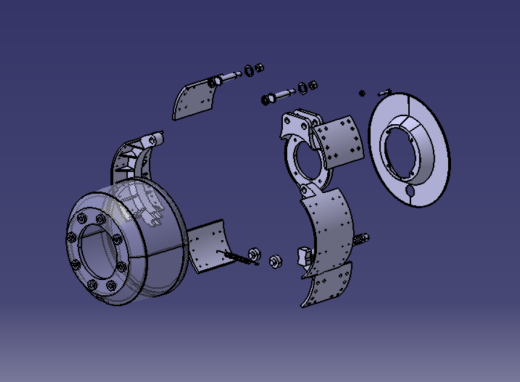 鼓式制动器三维CatiaV5R20带参+CAD+说明书缩略图