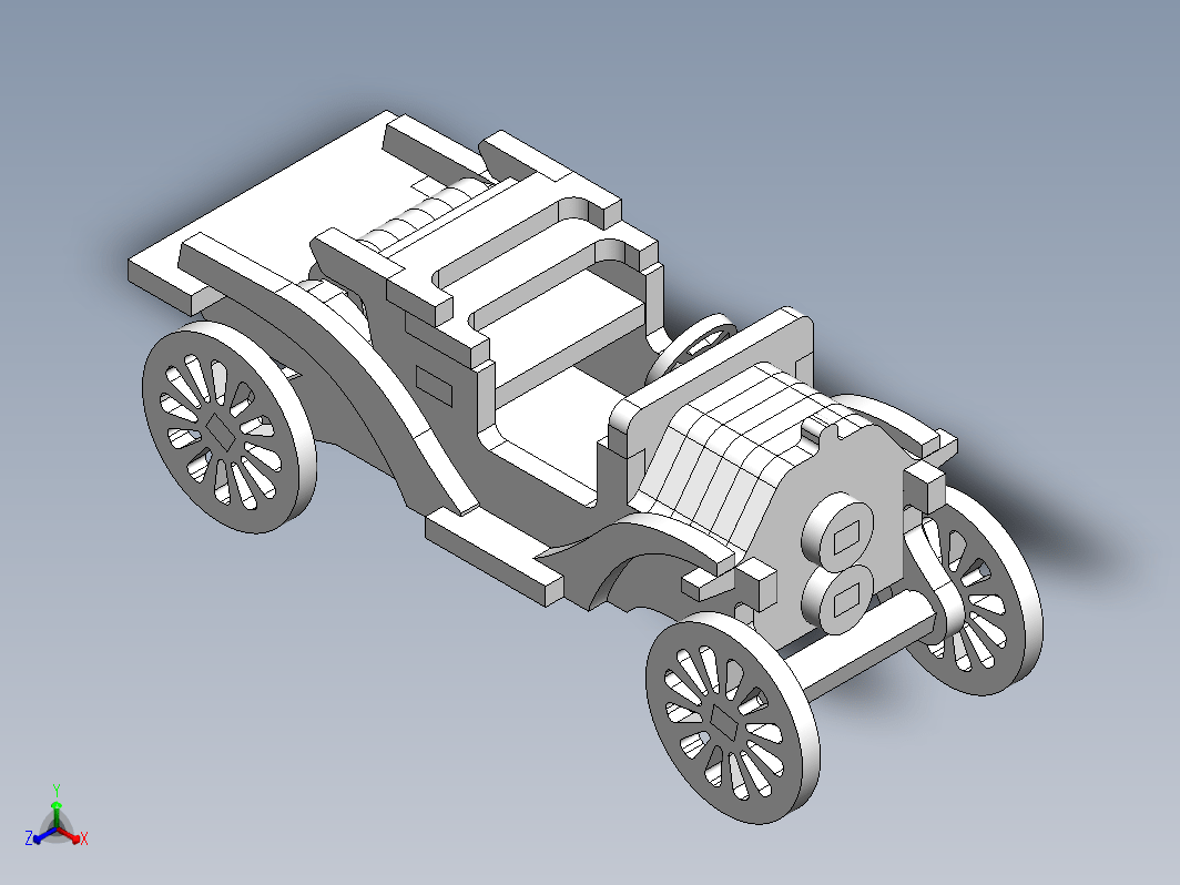 福特T型车拼装玩具模型车