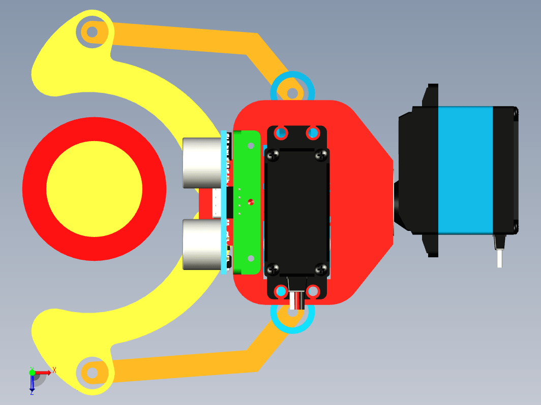 147 robotic-gripper-with-ultrasonic-sensor STP机械爪 夹爪