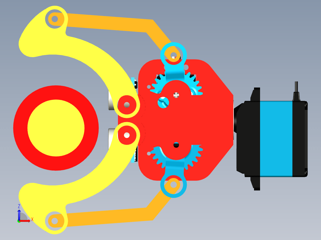 147 robotic-gripper-with-ultrasonic-sensor STP机械爪 夹爪