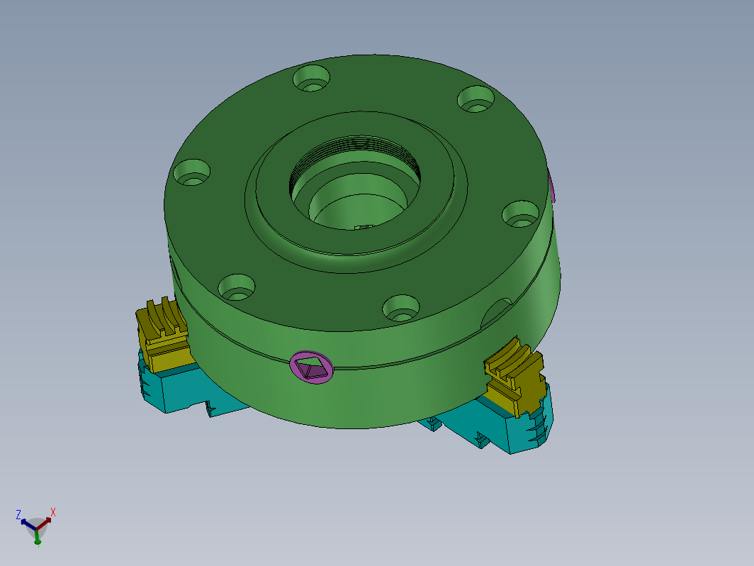 3爪卡盘总成结构 3 JAW CHUCK