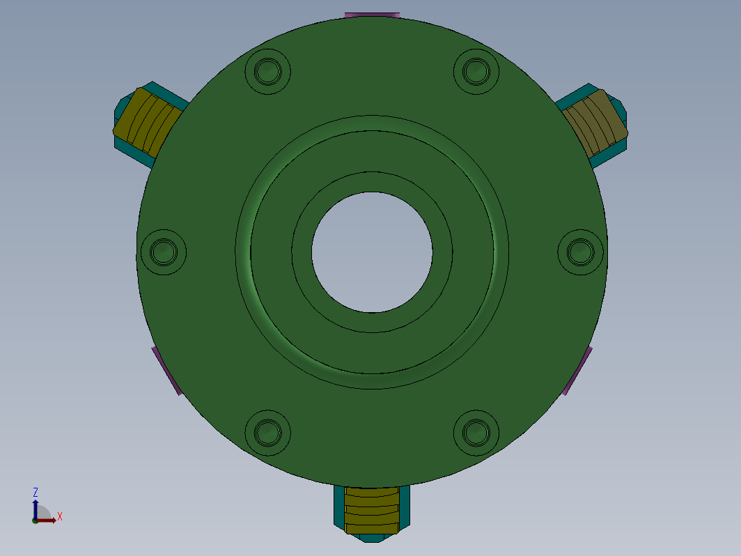 3爪卡盘总成结构 3 JAW CHUCK