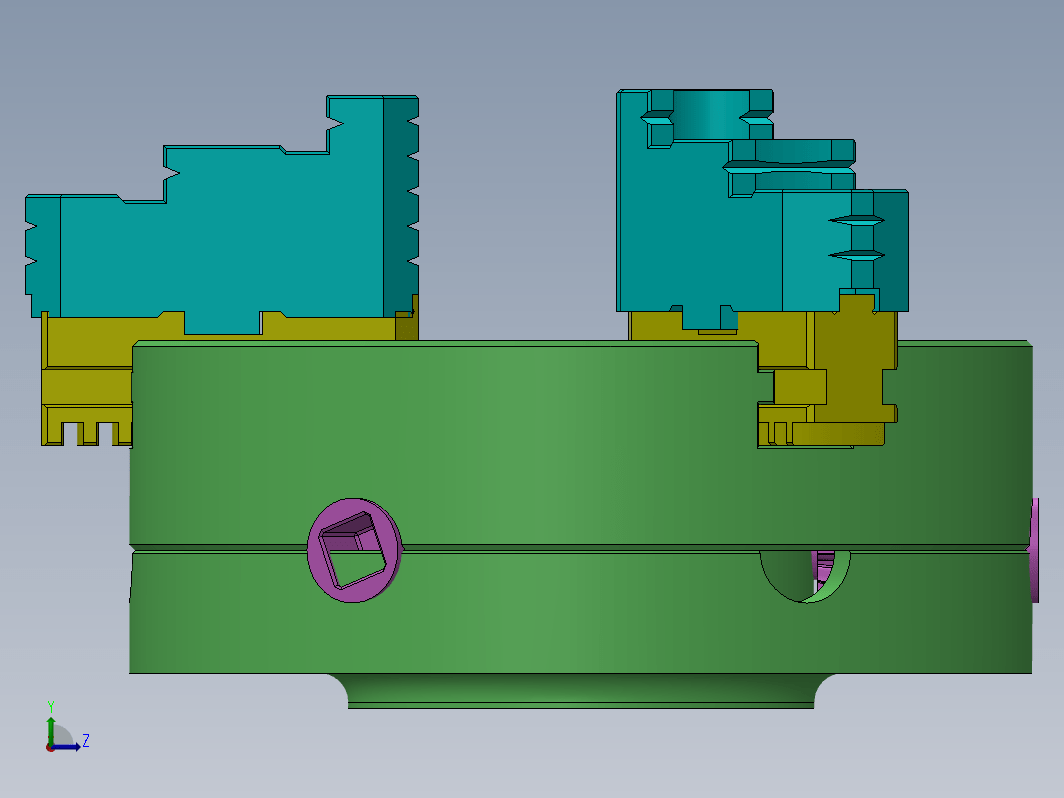 3爪卡盘总成结构 3 JAW CHUCK