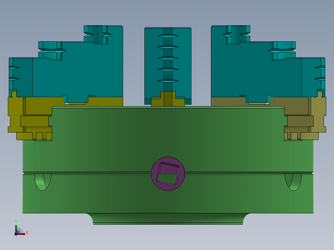 3爪卡盘总成结构 3 JAW CHUCK