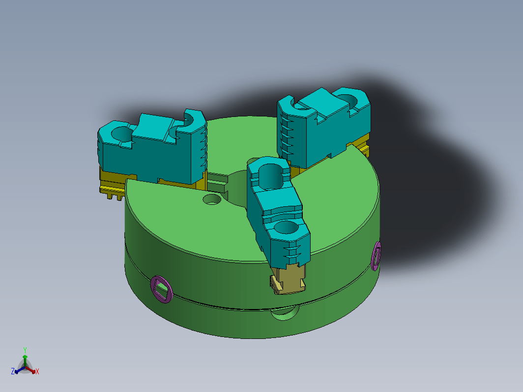 3爪卡盘总成结构 3 JAW CHUCK