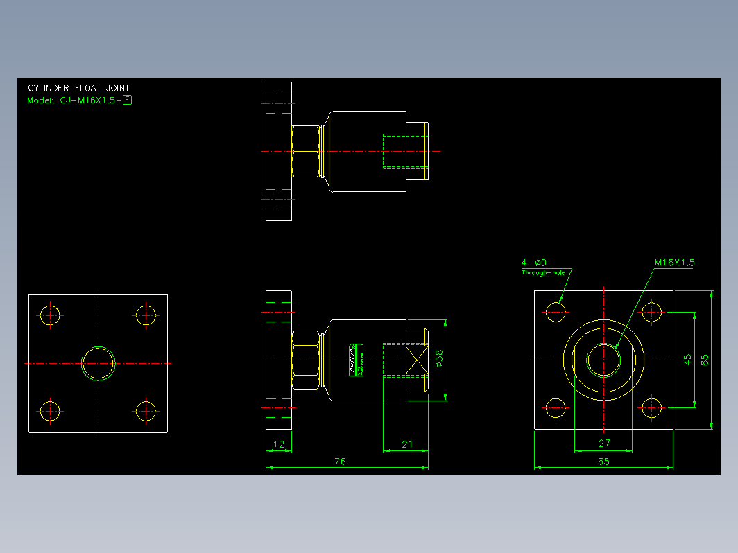 气缸 CjM1615F