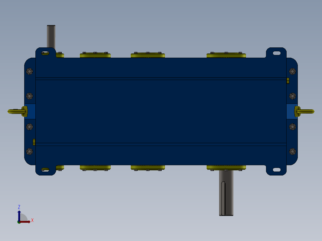 ETEC三级减速器3D数模图纸 Solidworks设计 附PDF平面工程图