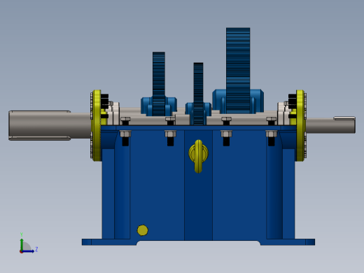 ETEC三级减速器3D数模图纸 Solidworks设计 附PDF平面工程图缩略图