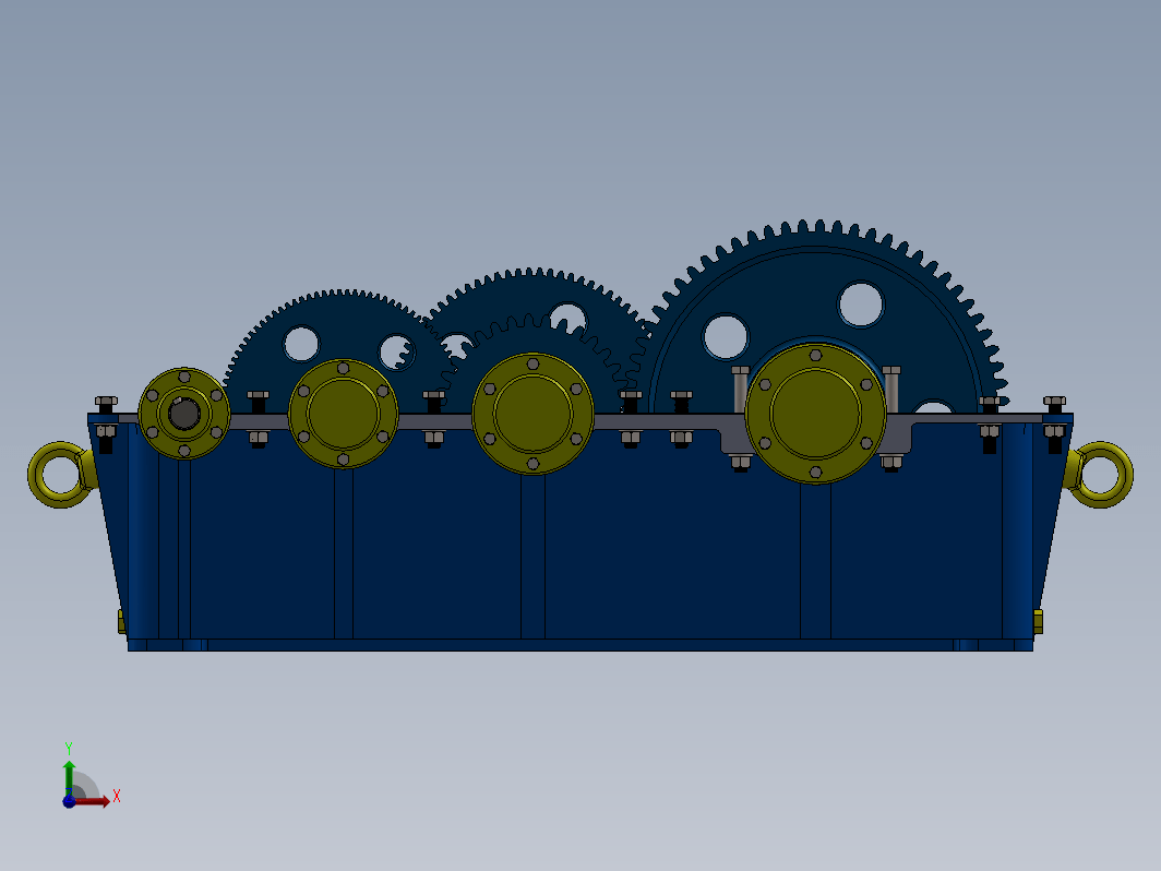 ETEC三级减速器3D数模图纸 Solidworks设计 附PDF平面工程图