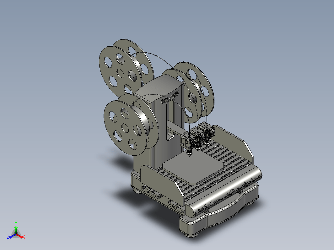 三色3D打印机