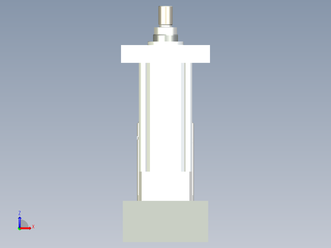 负载700KG-R60-80法兰-前法兰+外螺纹 额定负载700KG 有效行程50mm 折返式电缸 前法兰+外螺纹