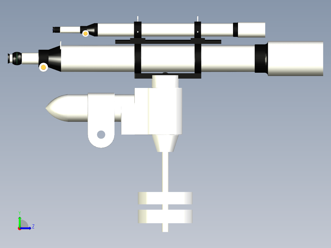 90mm导镜5in折射望远镜sat5w