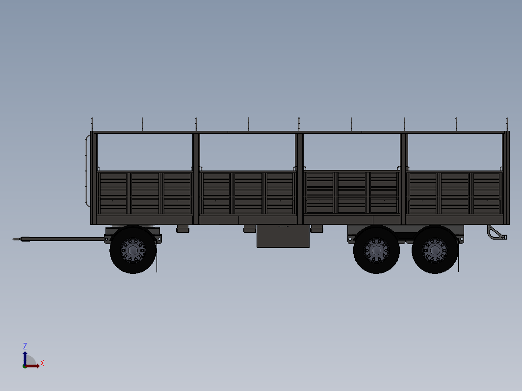 acoplado 6轮挂车拖车