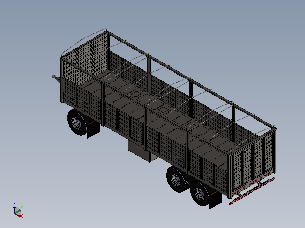 acoplado 6轮挂车拖车