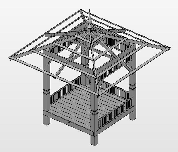 凉亭结构 MALAY GAZEBO