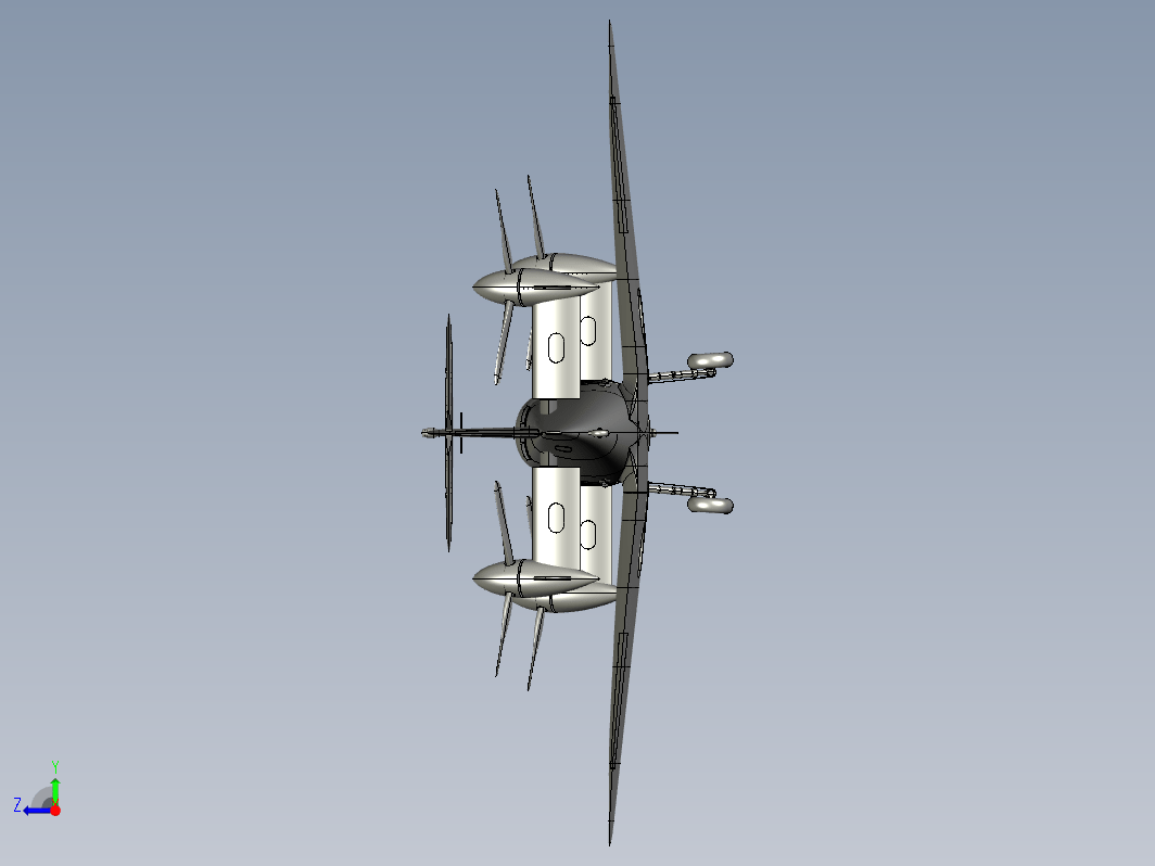 Convertiplane HC-II飞行造型