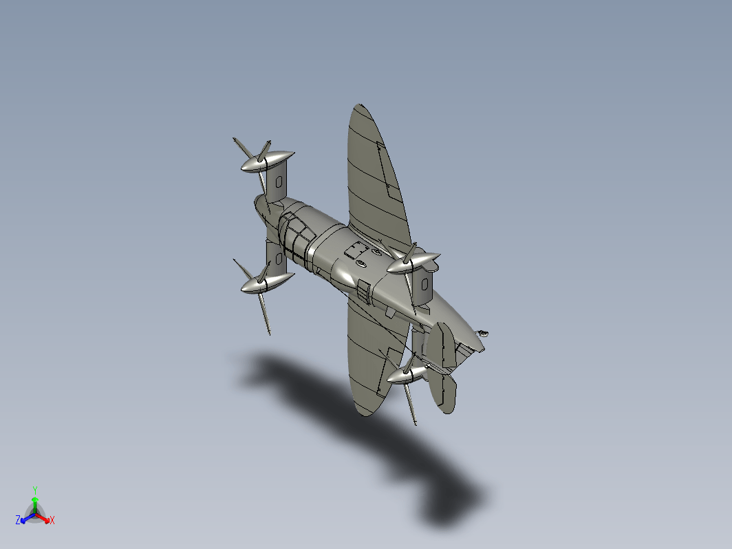 Convertiplane HC-II飞行造型