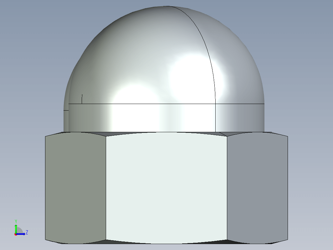 圆顶螺母 M4 至 M20