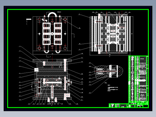 板(框)类制品叠层式注射模具设计 CAD+设计说明书