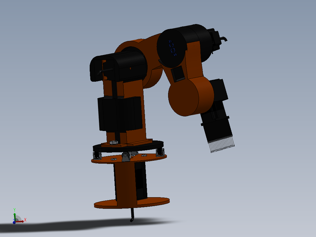 0003--4 DEGREE OF FREEDOM ROBOT ARM（有参数）