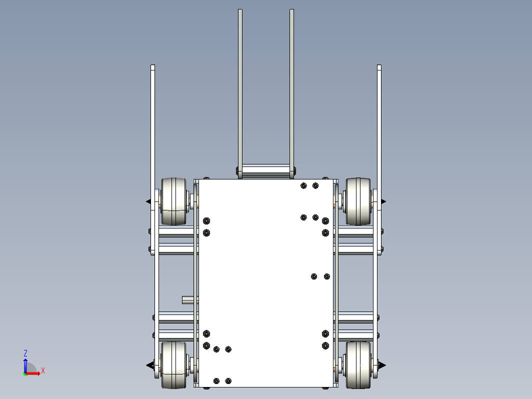 武术战斗机器人车3D图