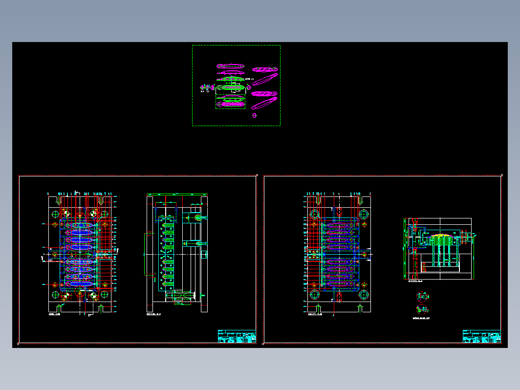 模具结构图—001反操作侧进胶