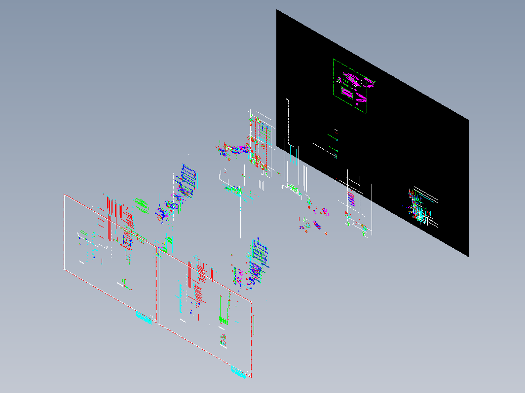 模具结构图—001反操作侧进胶