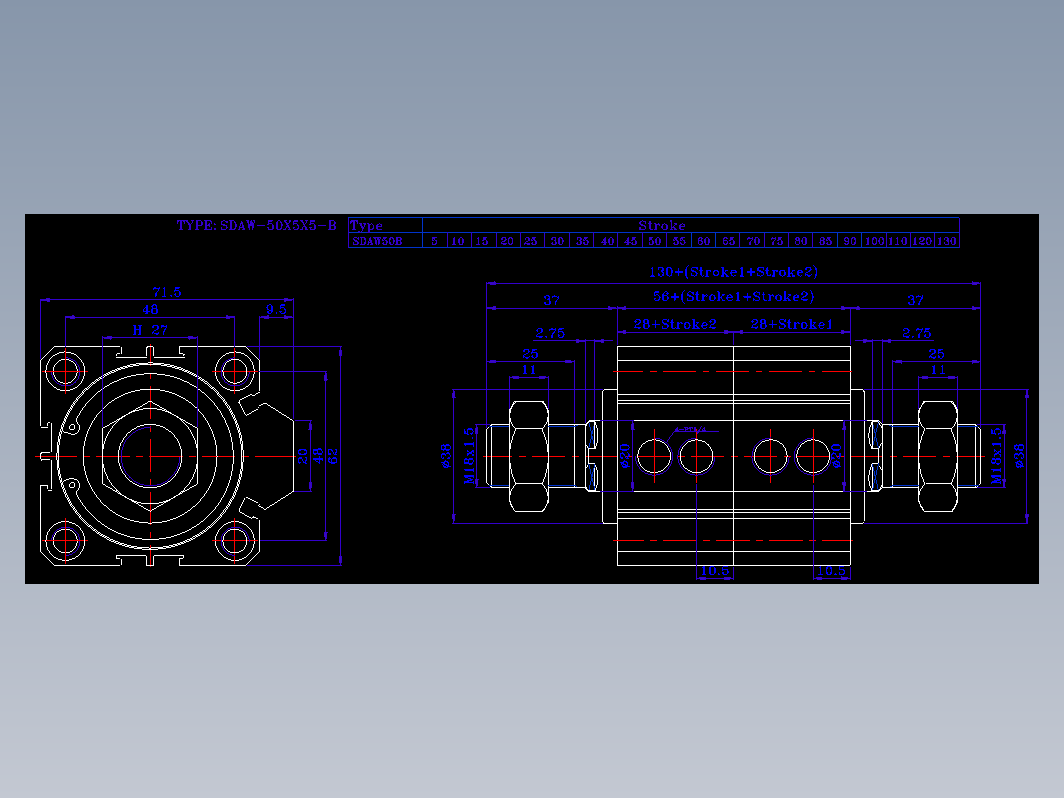 SDA气缸 83-SDAW-50-BZW