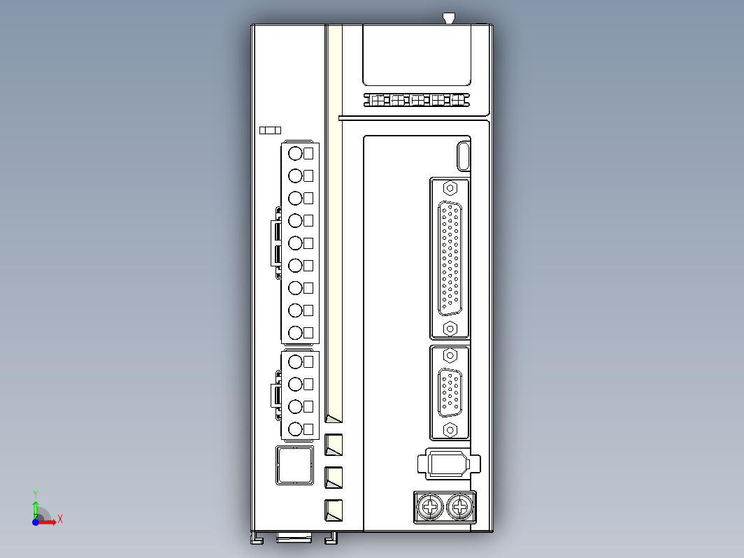 标准型伺服驱动器01052550-WXSTEP_B00（整机3D模型）