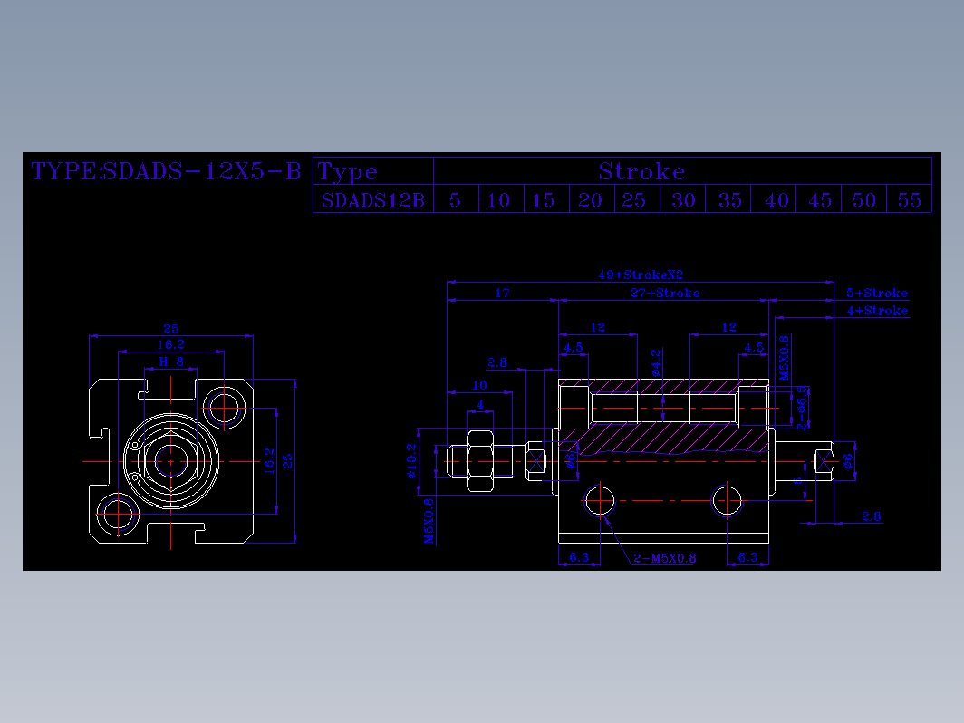 SDA气缸 83-SDAD-12-SW