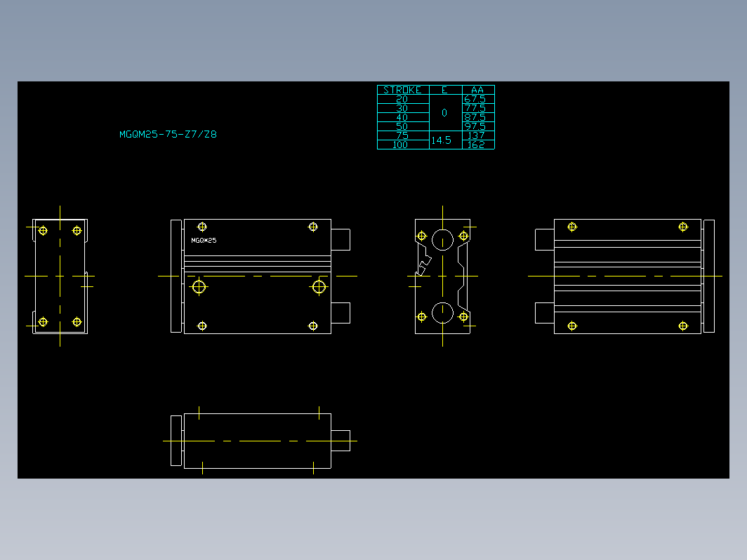 气缸 mgq25