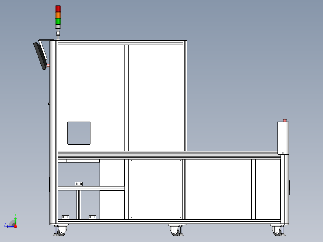 铝型材机架钣金造型-7