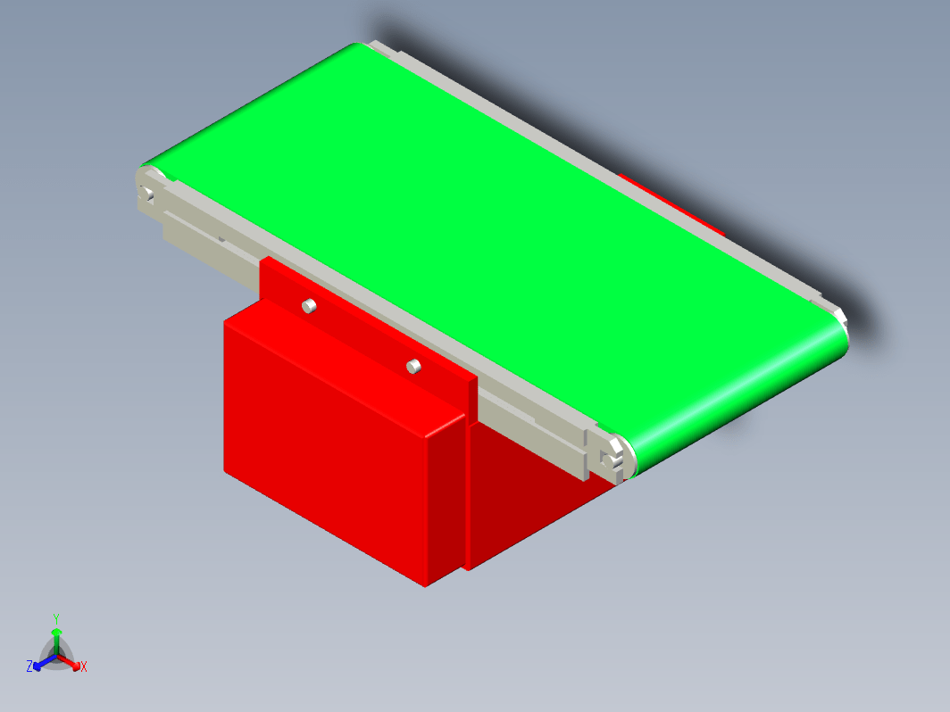 底部驱动180x400带式输送机V2.0的布局