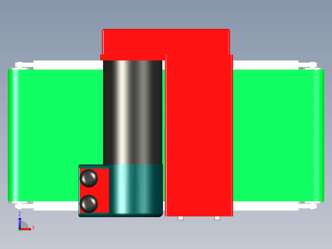 底部驱动180x400带式输送机V2.0的布局