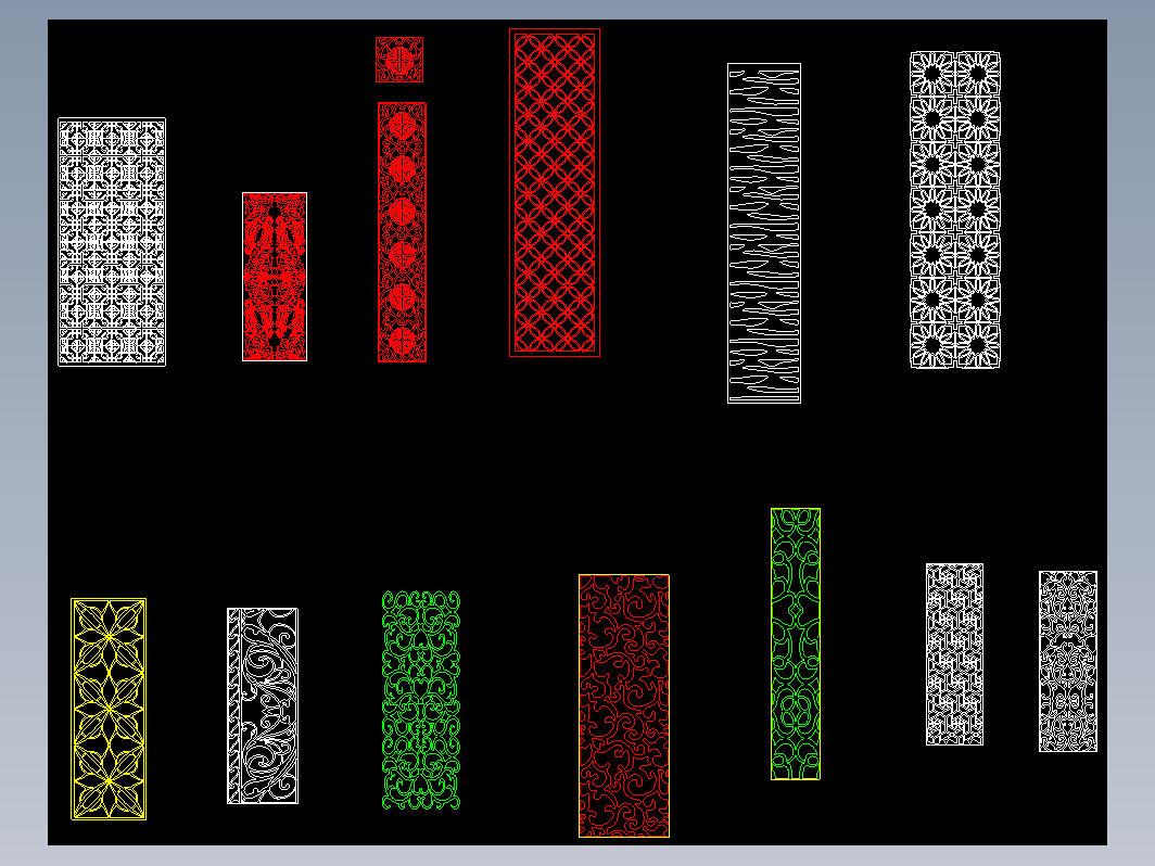 2D-多款屏风4