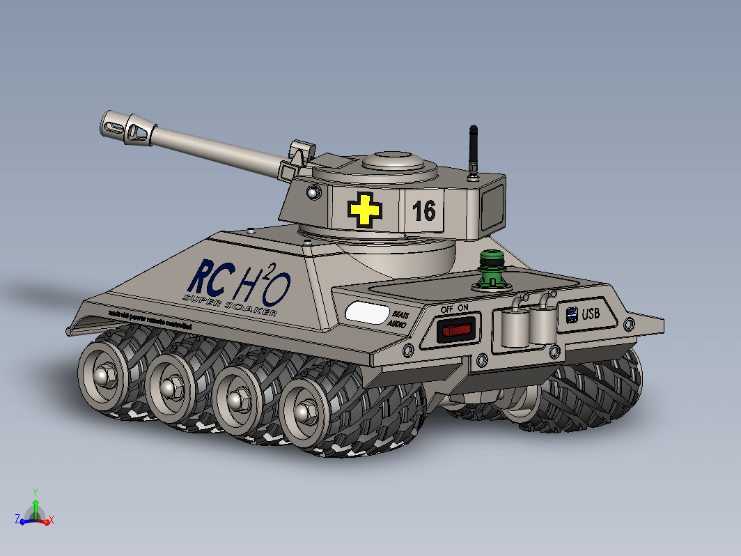 RC-H2O坦克炮玩具