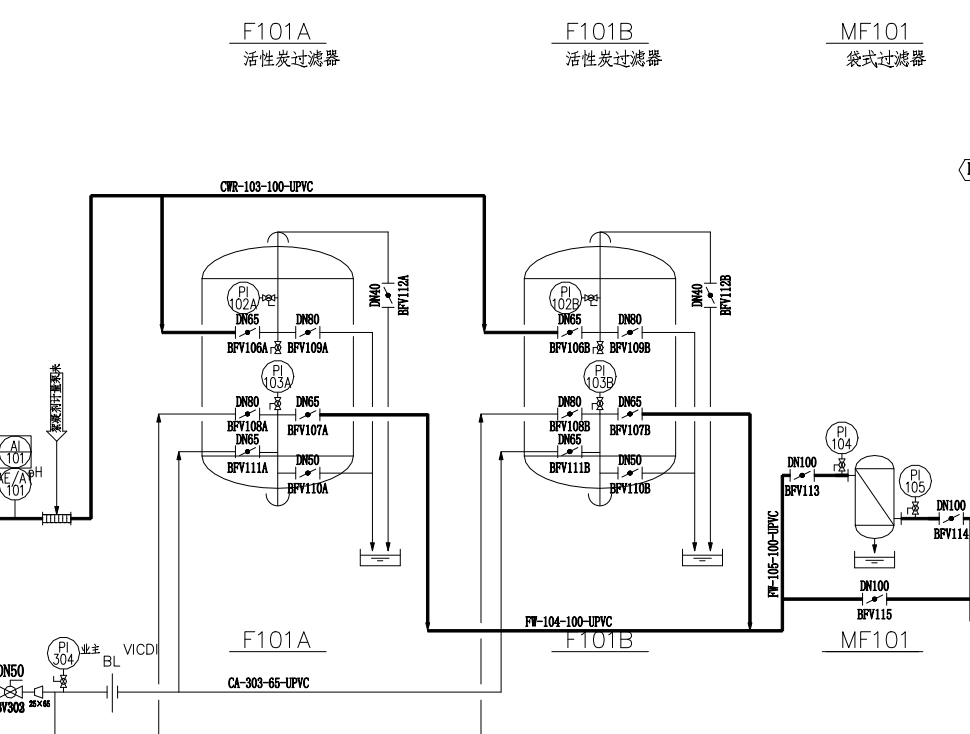 30TH膜法（UF+RO）中水回用流