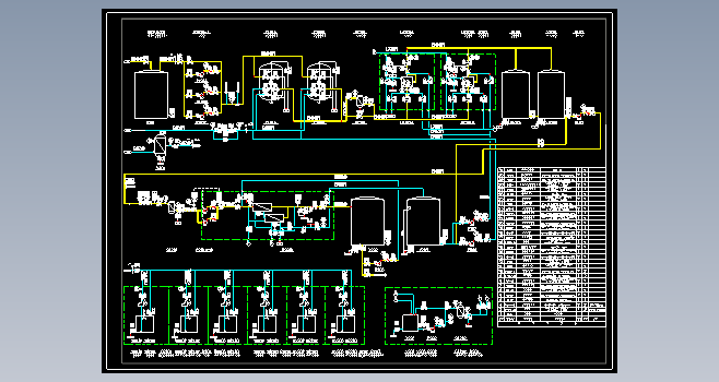 30TH膜法（UF+RO）中水回用流