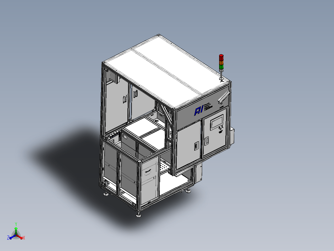 铝型材机架钣金造型-22