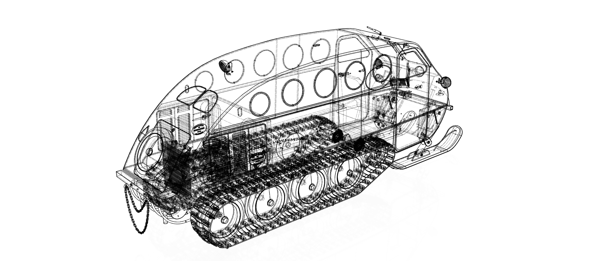 雪地履带车 auto-neige Bombardier B12