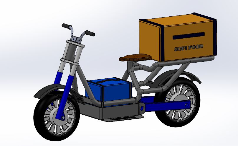 电动汽车3D模型