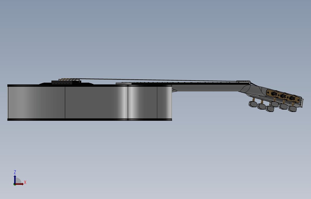 SOLIDWORKS模型下载--原声吉他