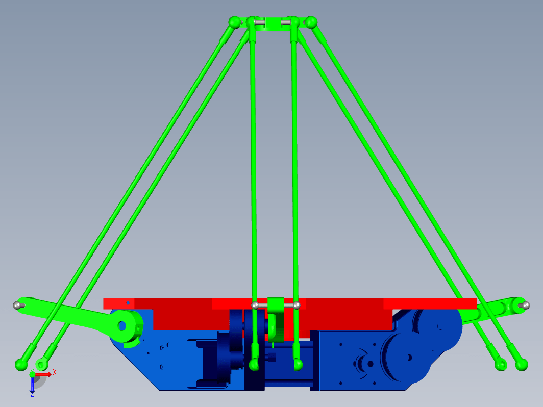 三自由度Delta并联机器人的设计与仿真三维Creo2.0带参+CAD+说明书